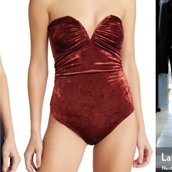 Petra Strapless Stretch Velvet Bodysuit
ALIX NYC - Picture 2 of 5